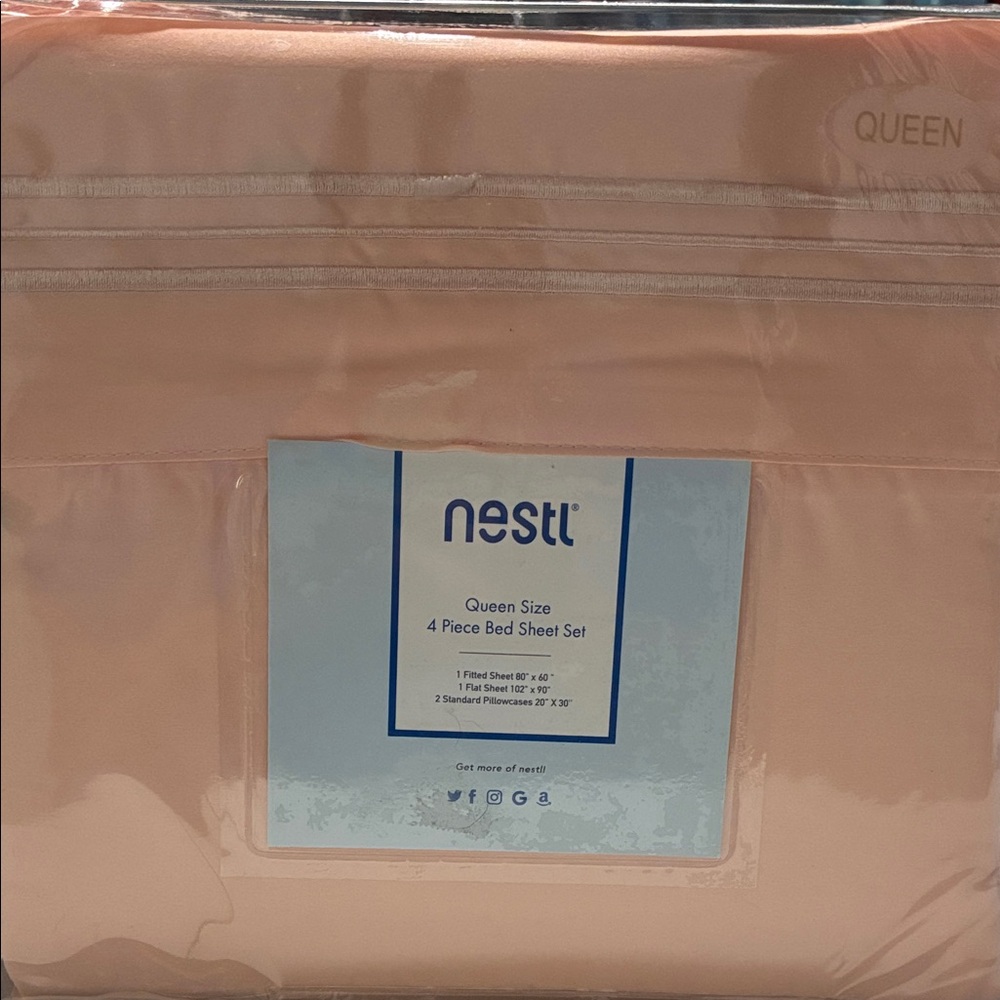 NEST Fragrances Peach Bed Sheet Set